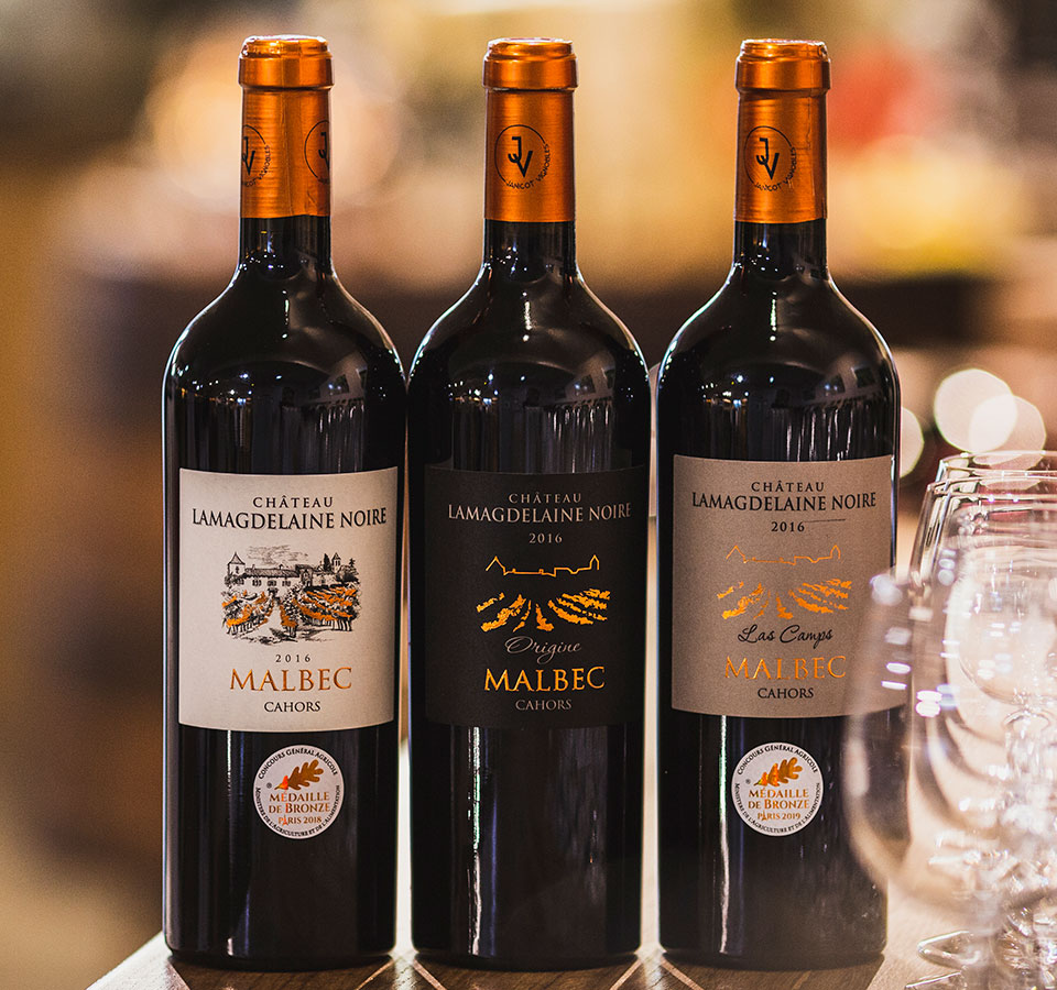 3 cuvées vins de cahors château lamagdelaine